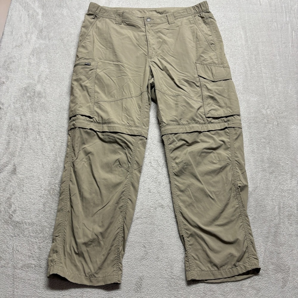 Columbia Kestrel Trail Convertible Cargo Pants‎ Mens 38x28 Tan Utility XM0102